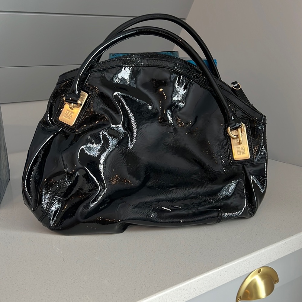 Givenchy black leather purse